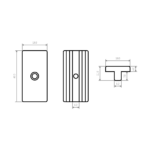 composite decking fixing 6mm drawing