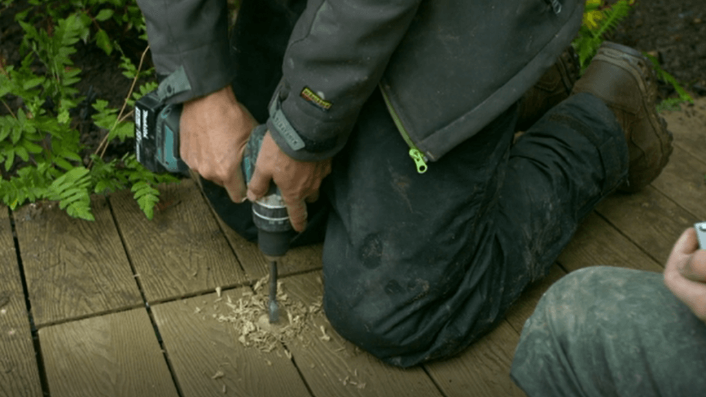 Composite Decking being Installed on ITV's Love Your Garden