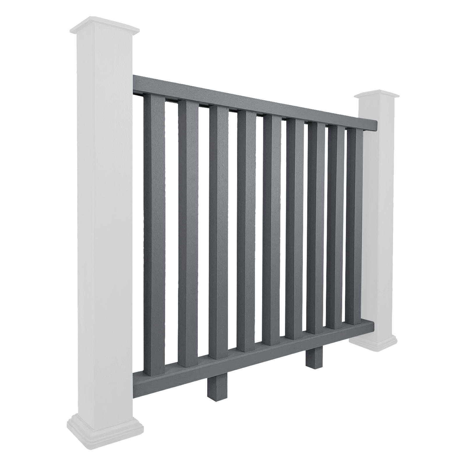 Dino Composite Balustrade Railing - Ash 1.2m