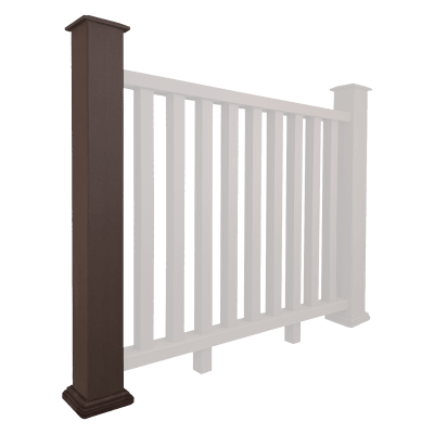 Composite Balustrade Post Mocha