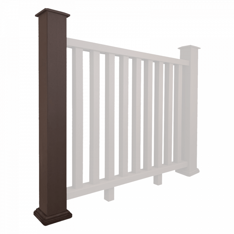 Composite Balustrade Post Mocha