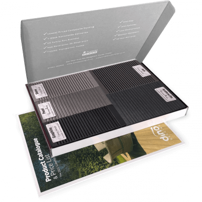 composite decking grey sample pack