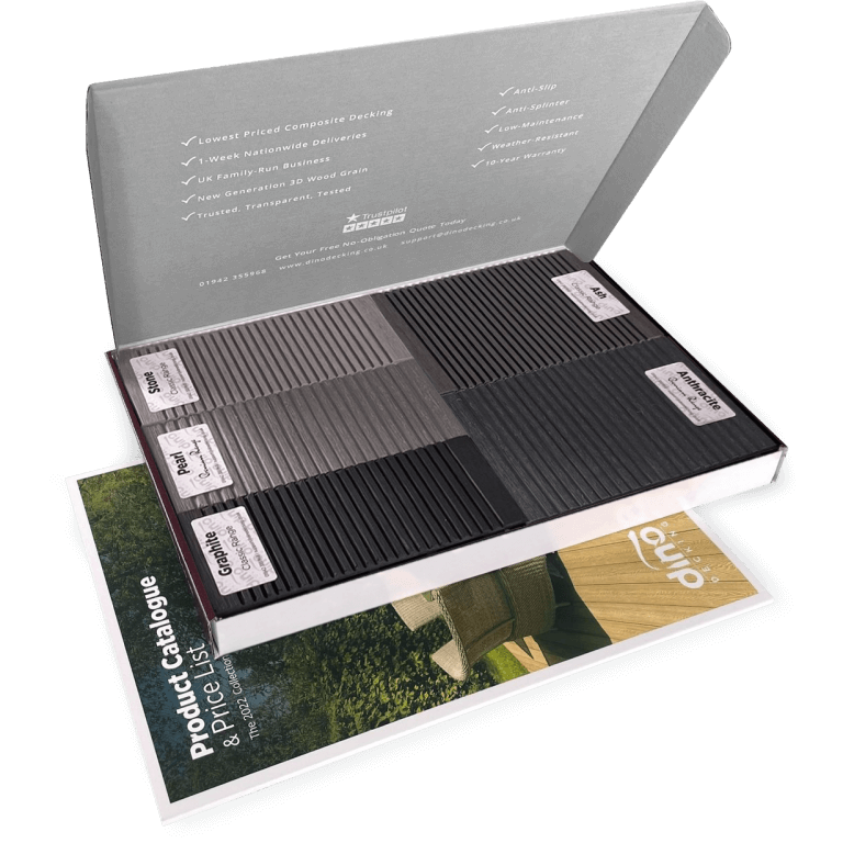 composite decking grey sample pack