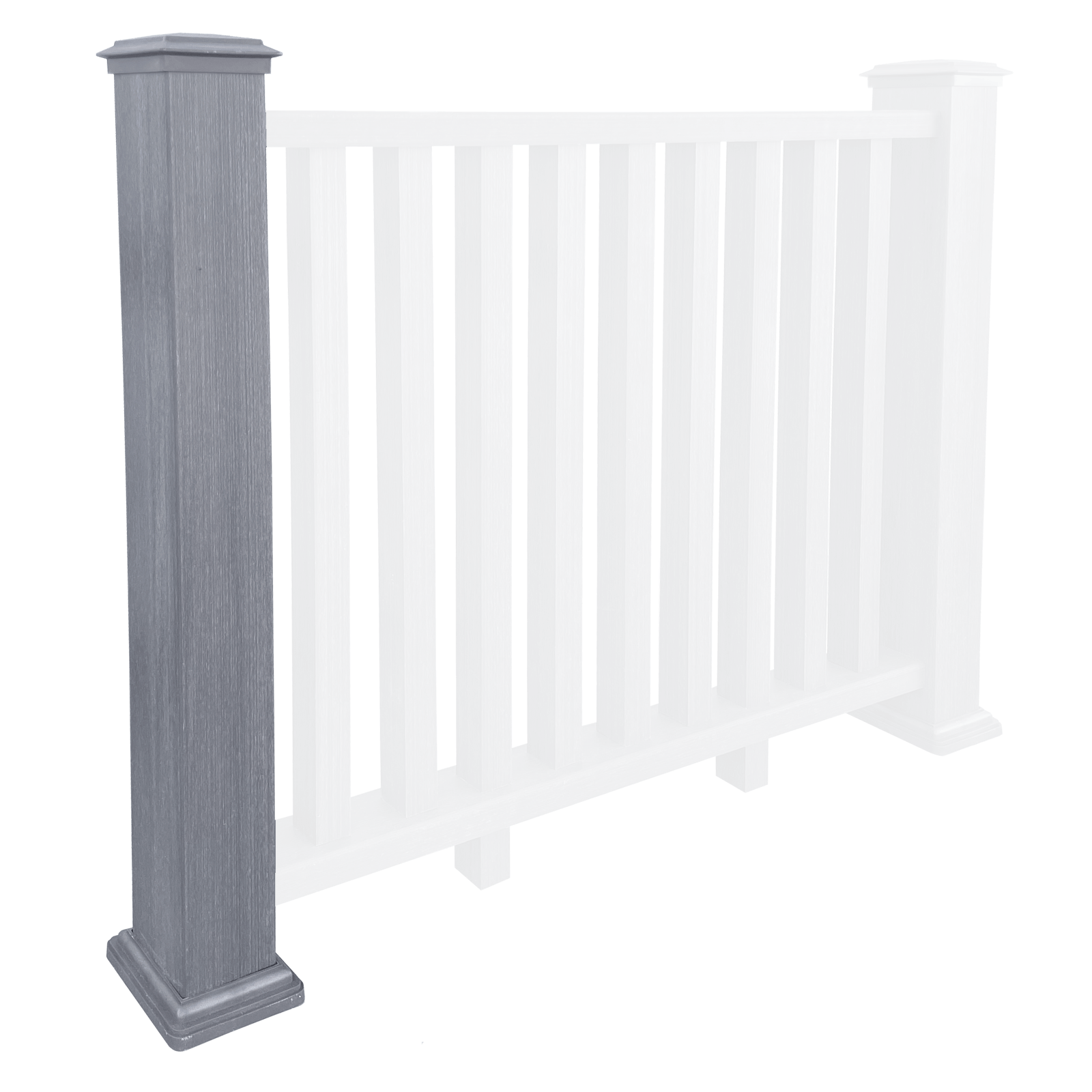 Dino Composite Balustrade Post - Pearl