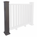 Composite Balustrade Post - Walnut