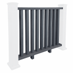 Composite Balustrade Railing - Anthracite 1.2m