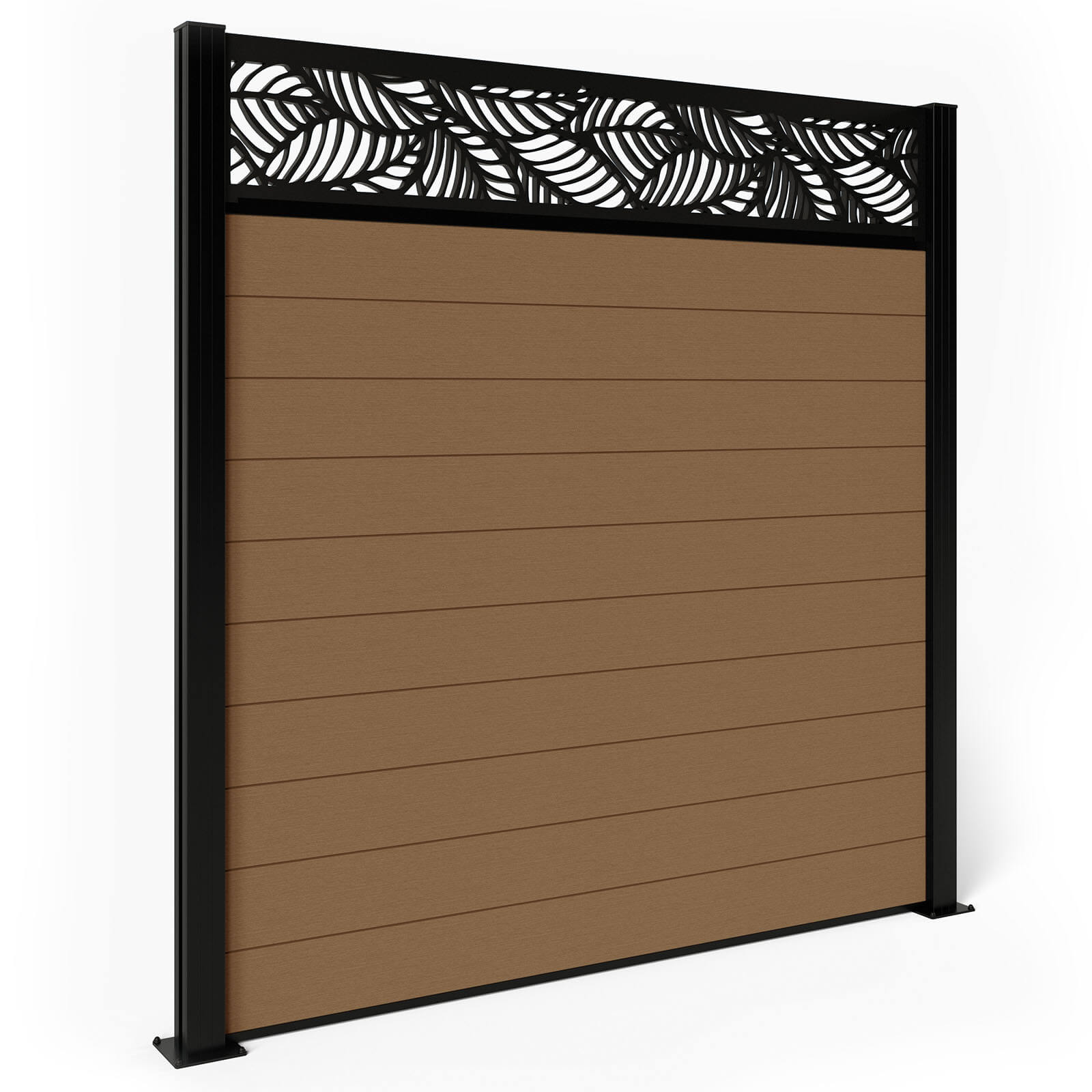Dino Composite Fencing - Amber with Aluminium Posts 1.2m