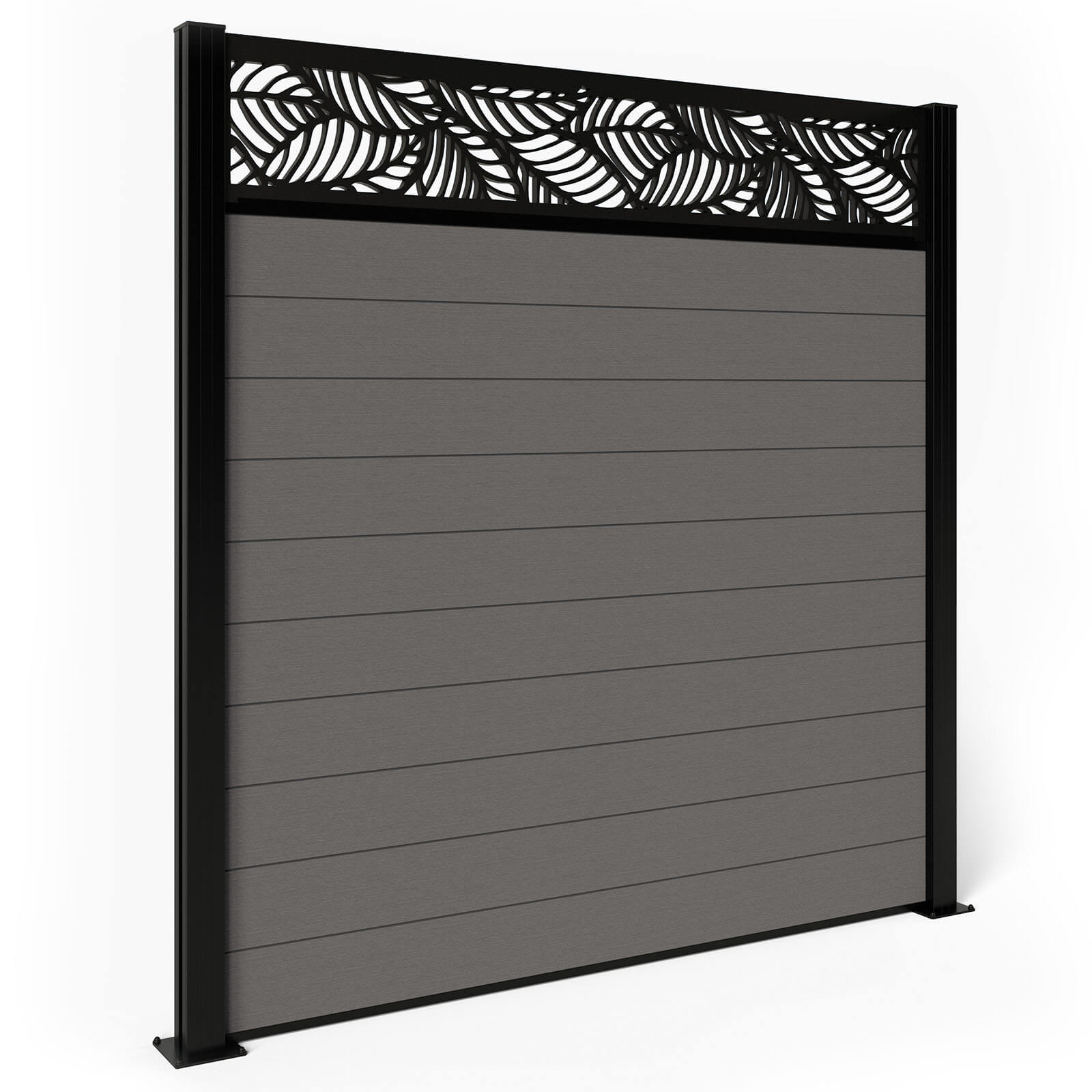 Dino Composite Fencing - Ash with Aluminium Posts 0.3m