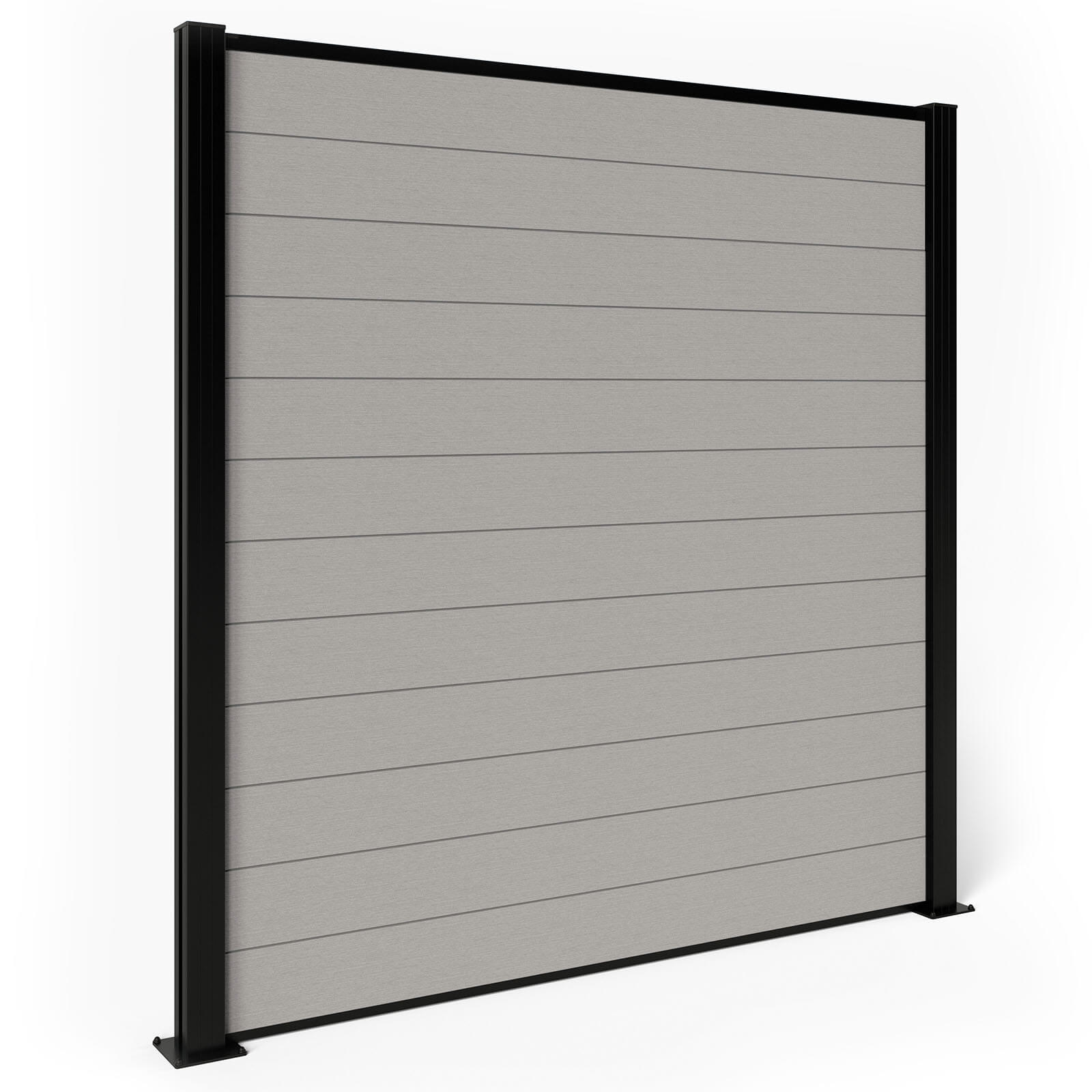 Dino Composite Fencing - Stone with Aluminium Posts 0.6m