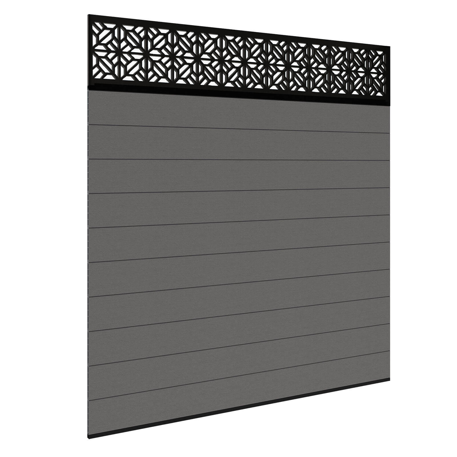Dino Composite Fencing - Ash Without Posts 1.2m