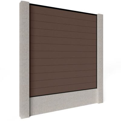Composite Fencing Mocha for Concrete Posts
