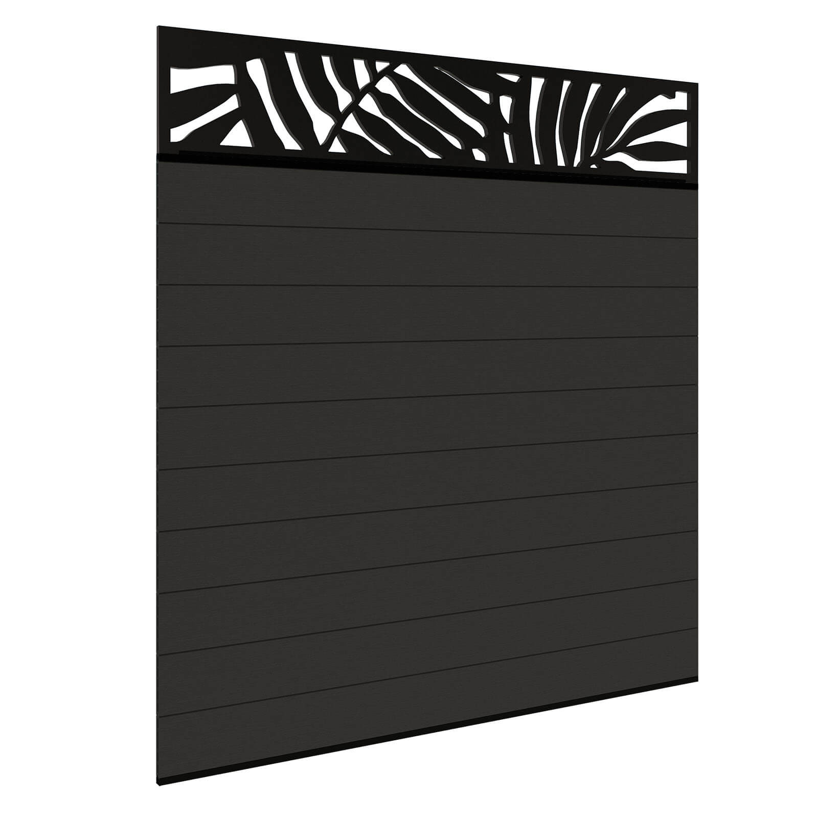 Dino Composite Fencing - Graphite Without Posts 1.2m