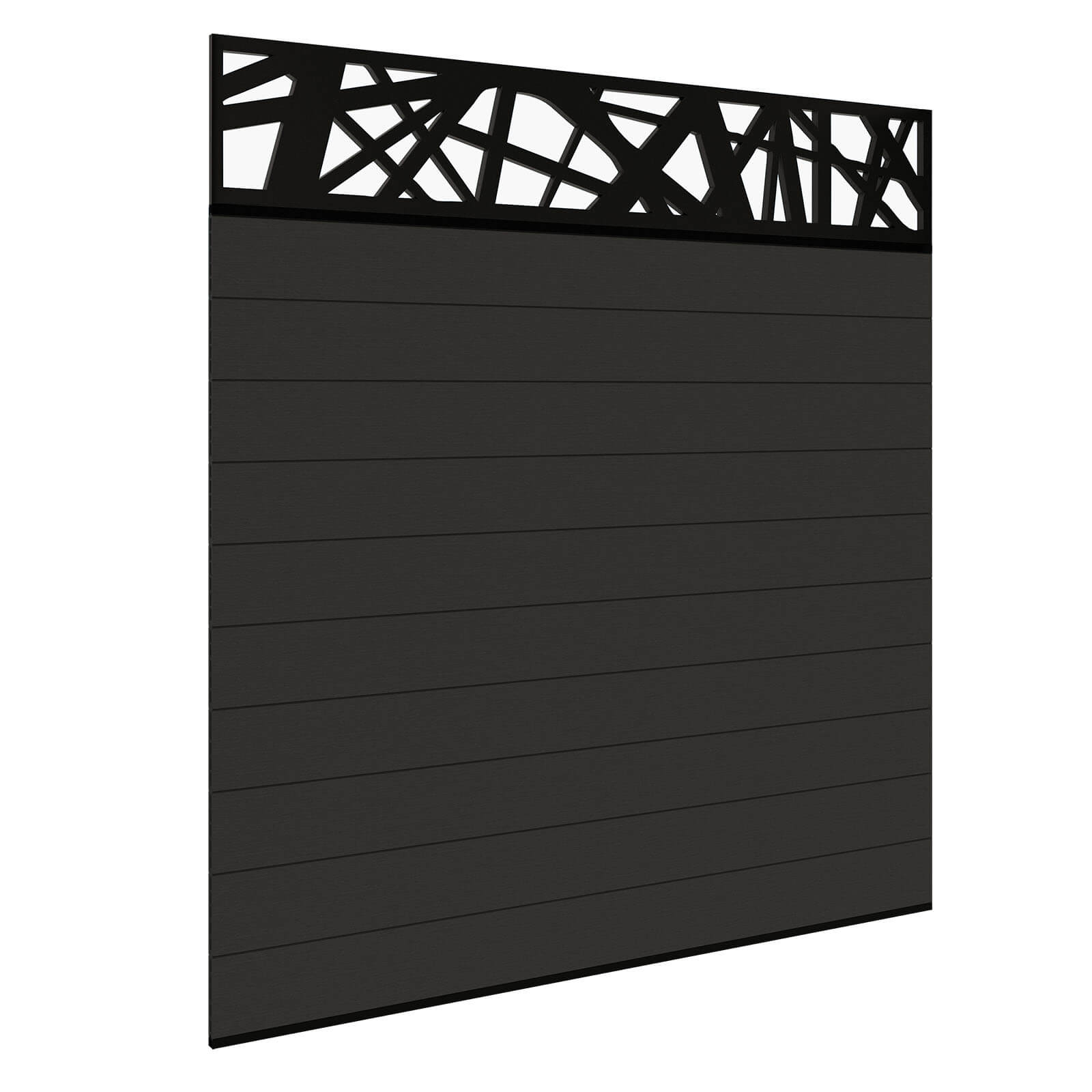 Dino Composite Fencing - Graphite Without Posts 0.3m