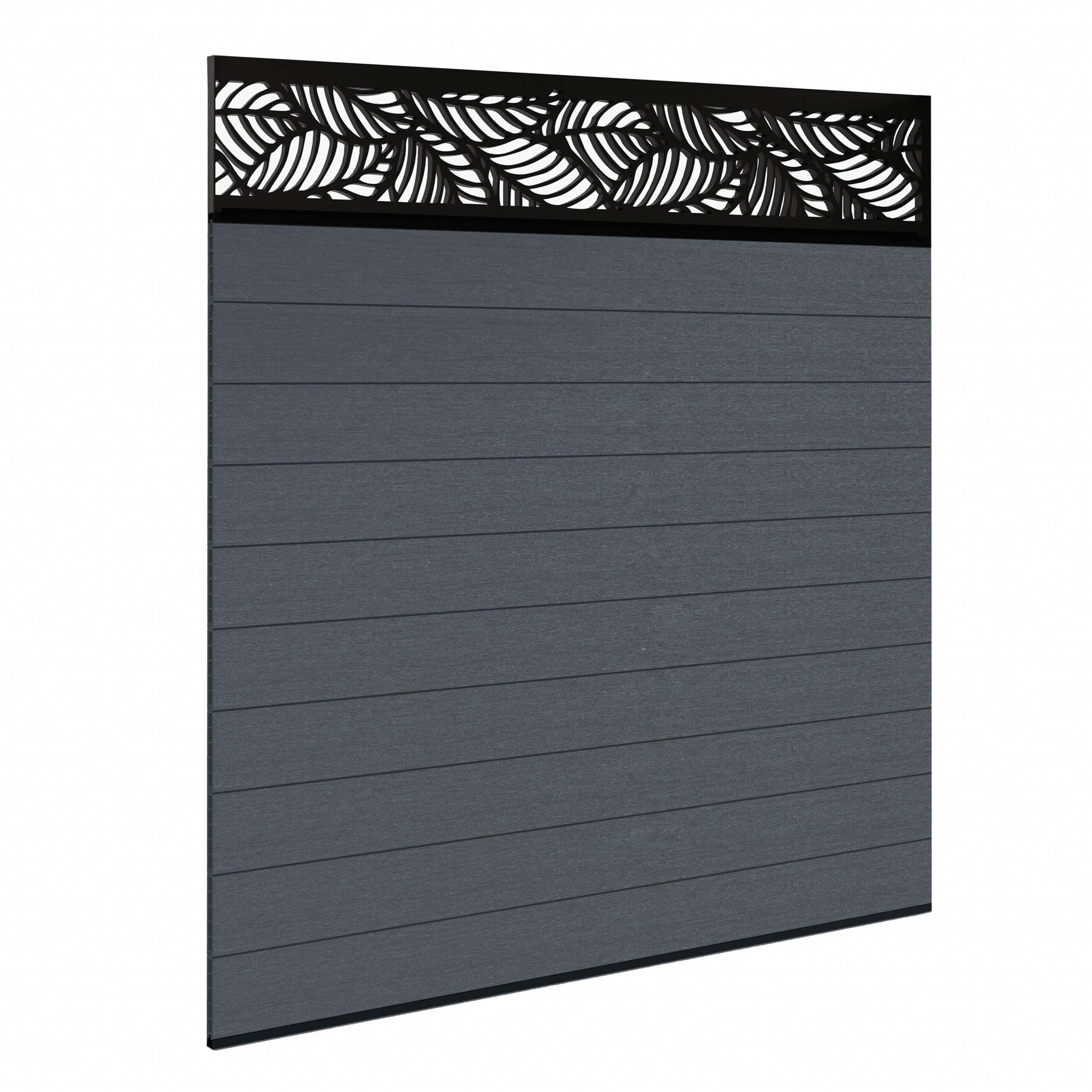 Dino Composite Fencing - Anthracite Without Posts 1.5m