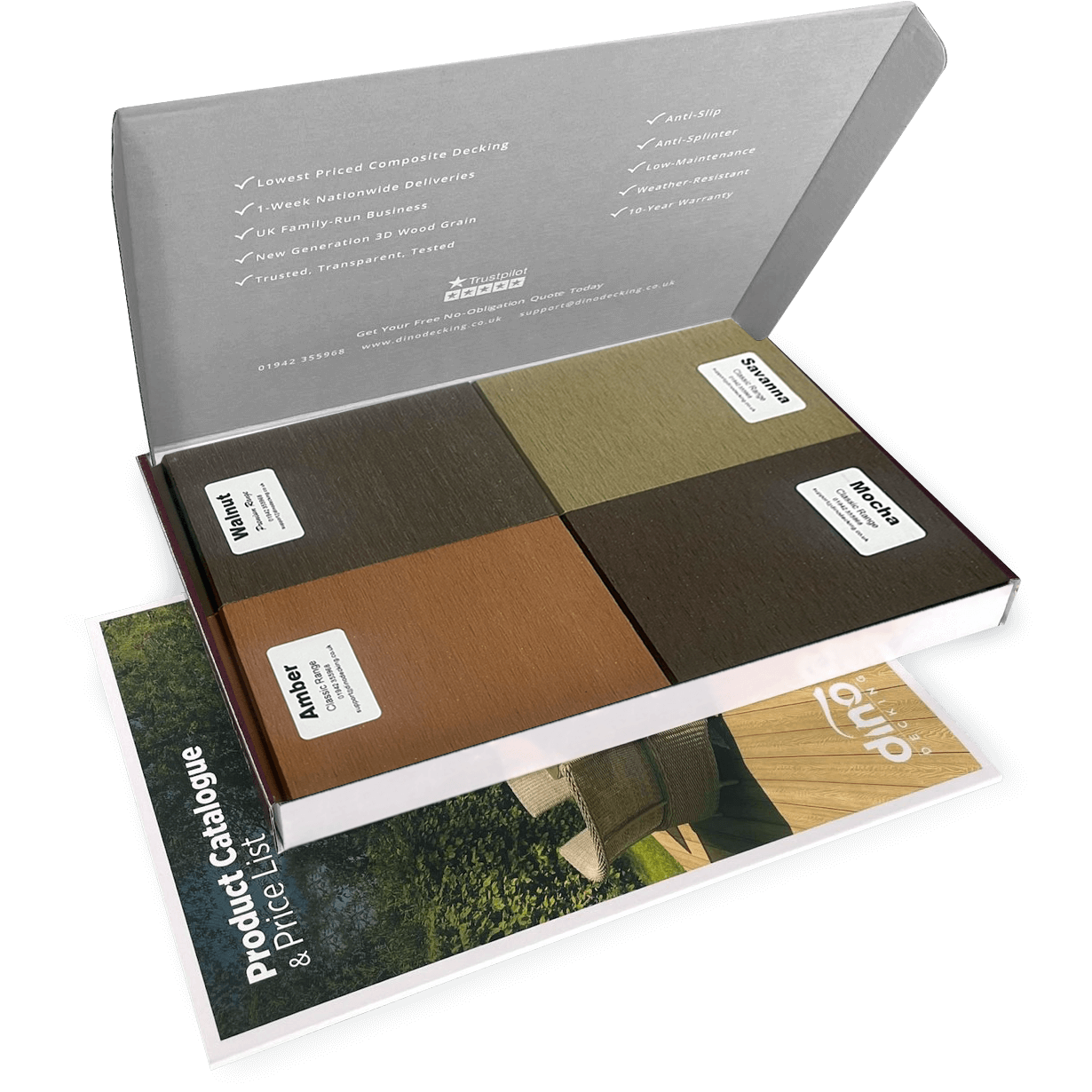 composite fencing brown sample pack
