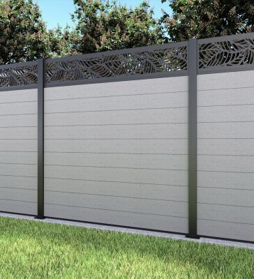 Composite Fencing with Aluminum Post