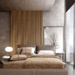 Wood Wall Panelling Oak Inspiration Photo Installed in Bedroom #2