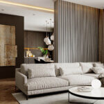 Wood Wall Panelling Oak Inspiration Photo Installed in Lounge #3
