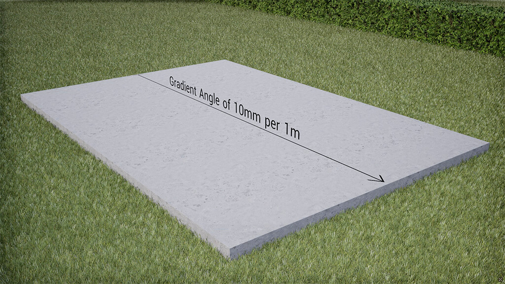 How to install composite batten / joist (gradient angle of 10mm per 1m)