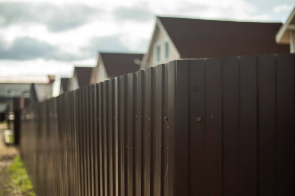 tall steel fence