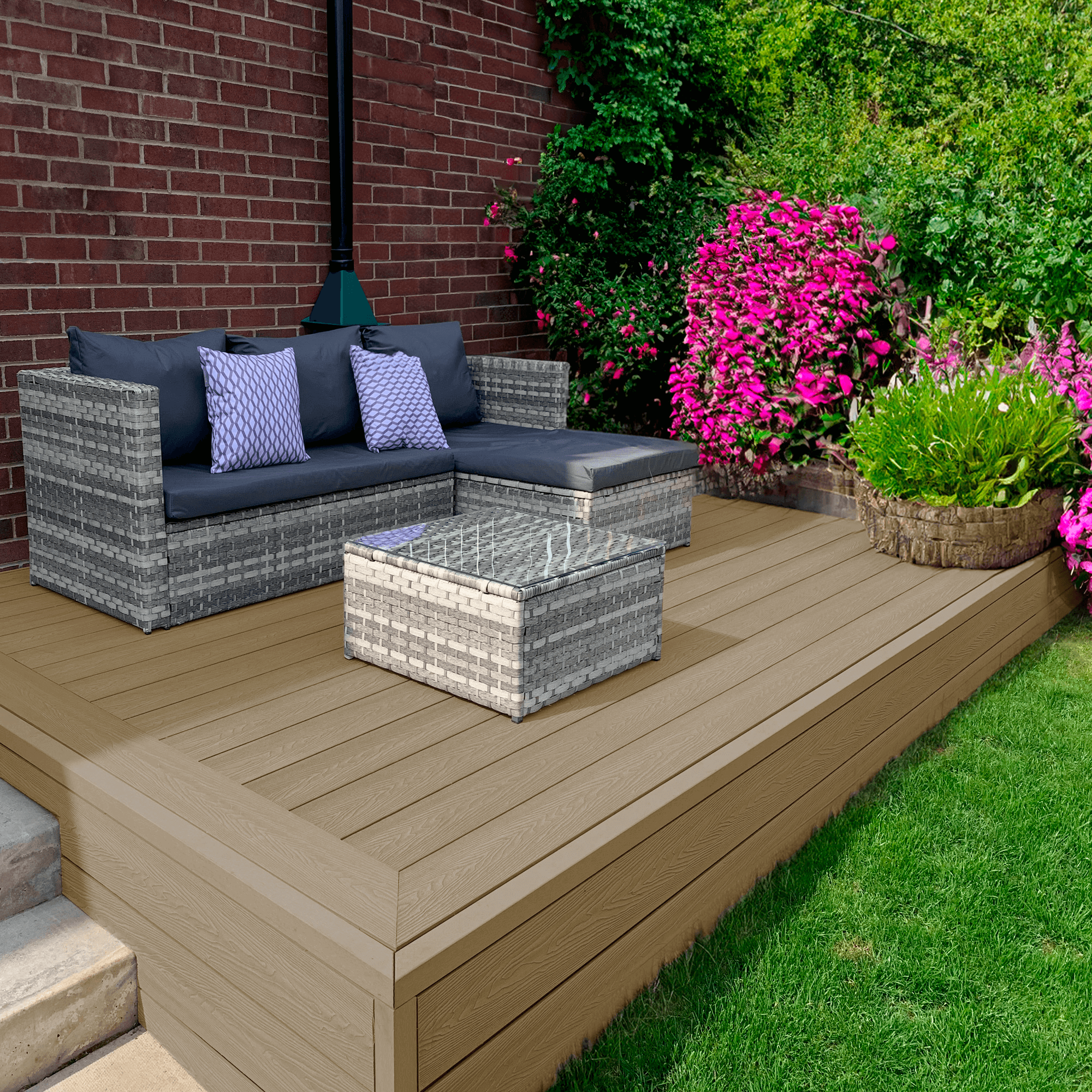 4m Savanna Composite Decking Boards Lowest Prices in the UK