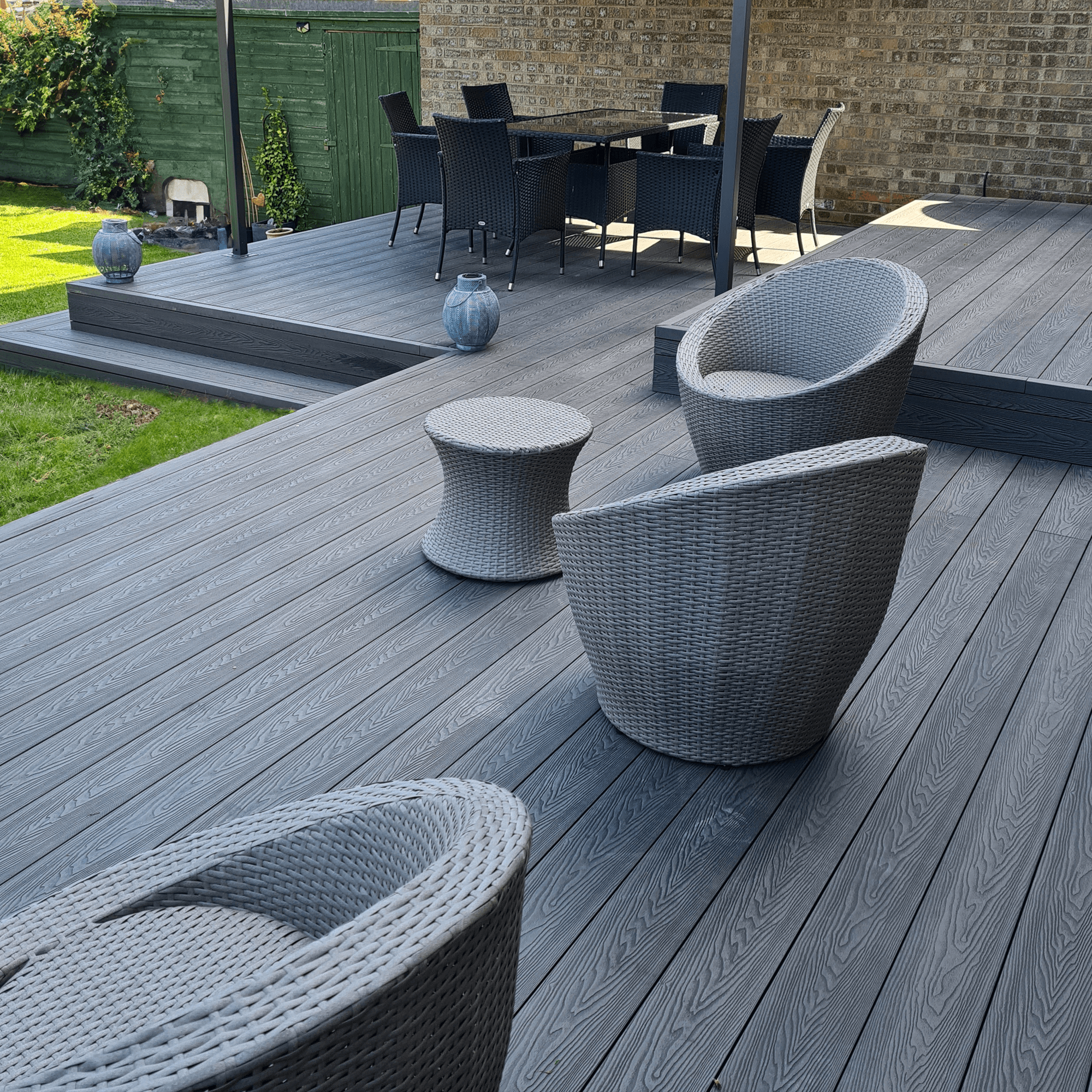 composite decking multiple levels