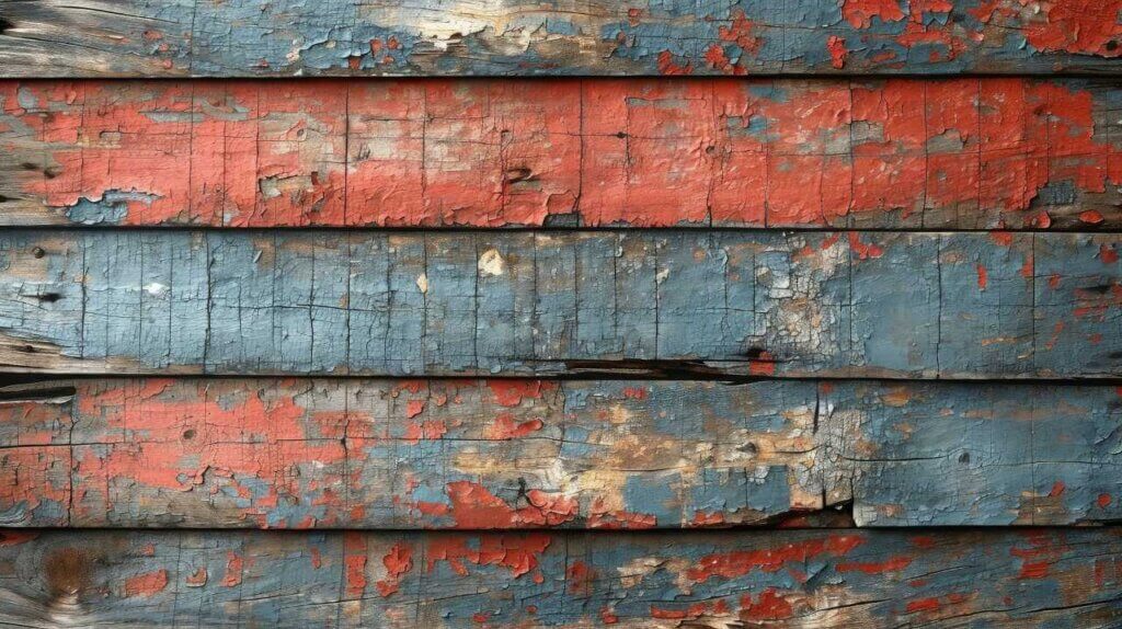 old exterior cladding of a house