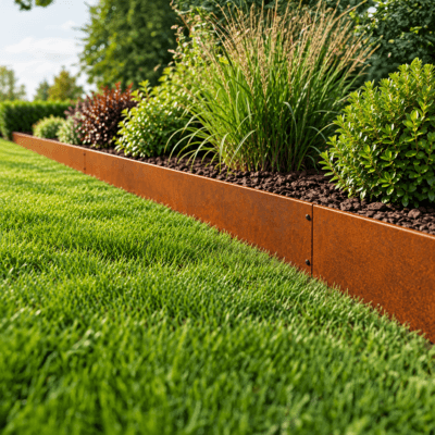 Garden Edging - Corten Steel 5m