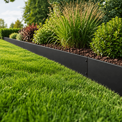 Garden Edging - Black Metal 5m