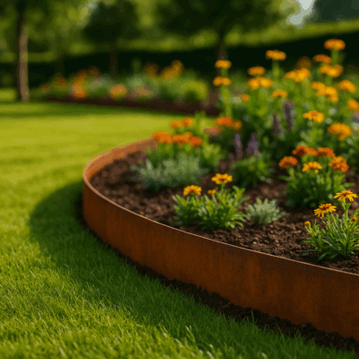 Garden Edging - Corten Steel 5m