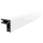 composite bullnose edge trim onyx white