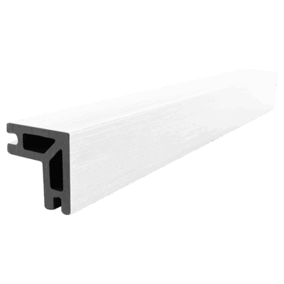 composite bullnose edge trim onyx white