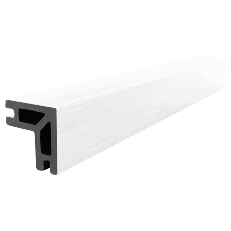 composite bullnose edge trim onyx white