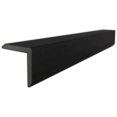 composite edging corner trim black