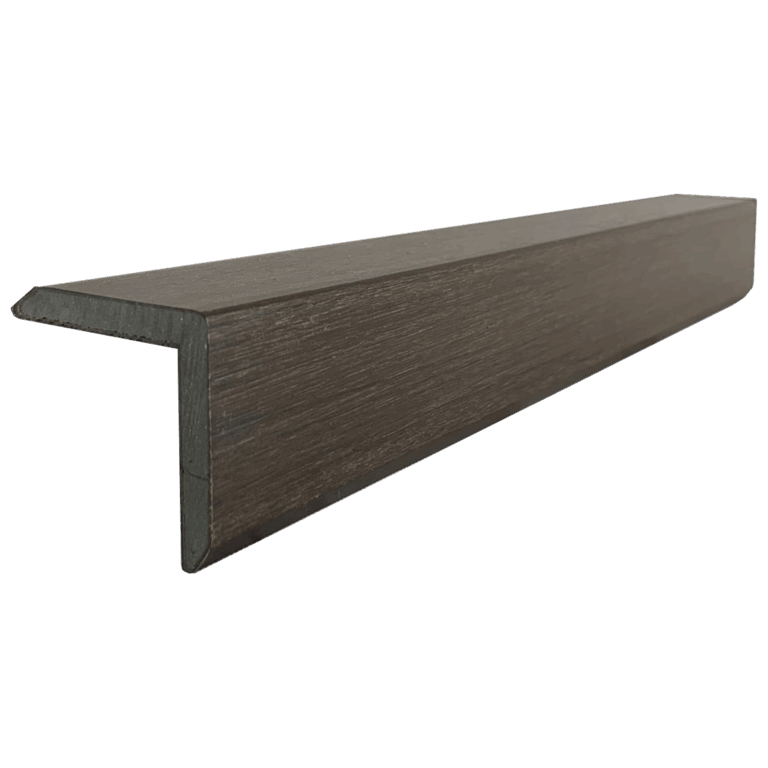 composite edging corner trim walnut